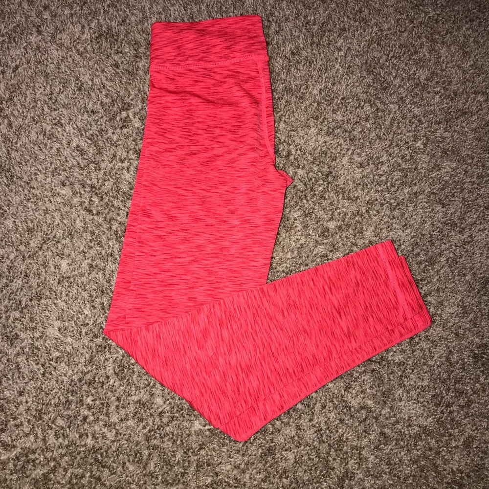 pink athletic leggings